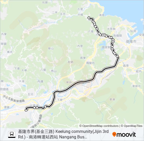 9026A bus Line Map
