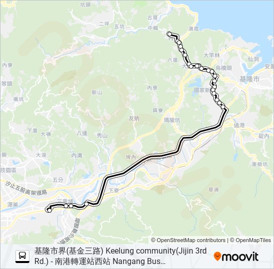 9026A bus Line Map