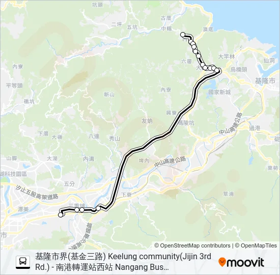 9026B Bus Line Map