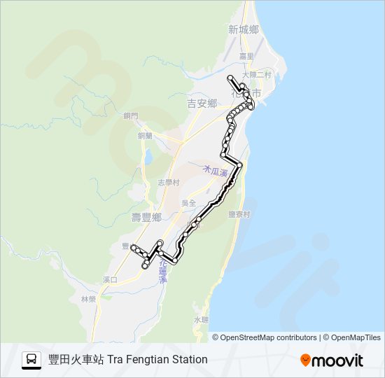 1128 bus Line Map