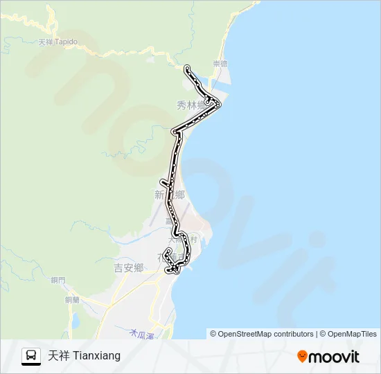 1133 Bus Line Map