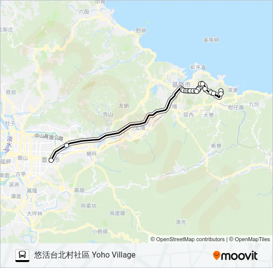 2088B Bus Line Map