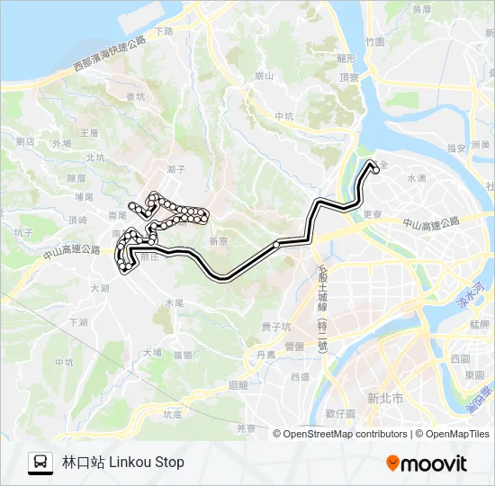 巴士925厚德派出所的線路圖