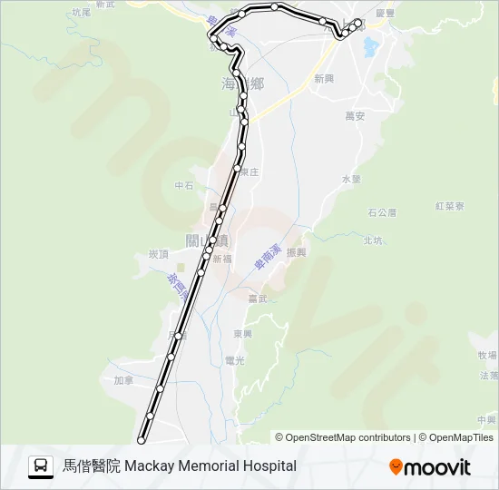 8163B Bus Line Map
