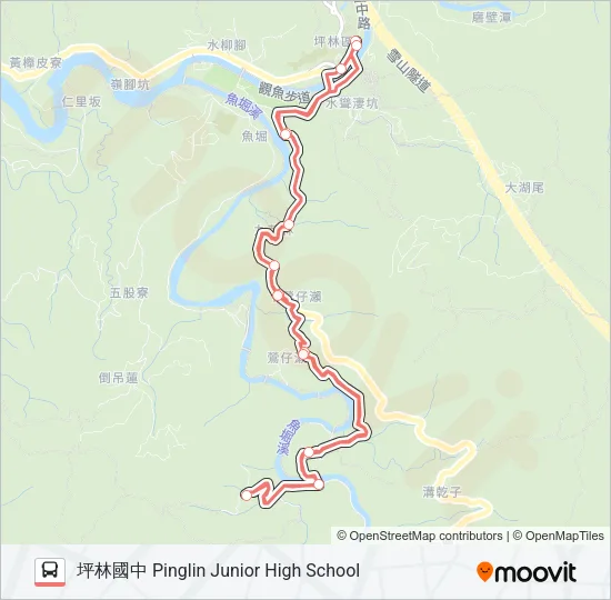 F723下石嘈 Bus Line Map
