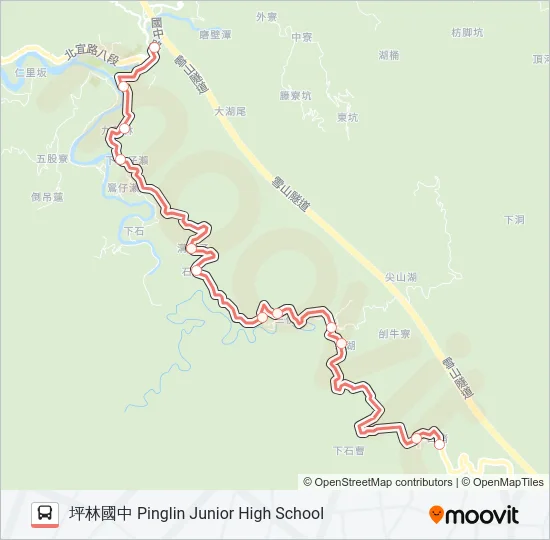 F723上石嘈去 Bus Line Map