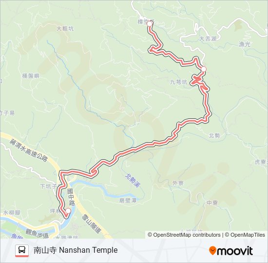 F721坪林國中至闊瀨 bus Line Map