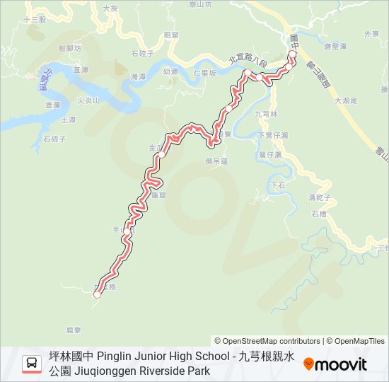 F723去 bus Line Map