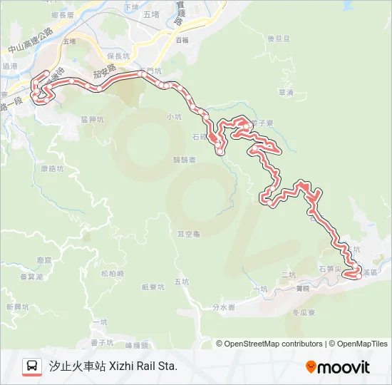 F920汐止 Bus Line Map