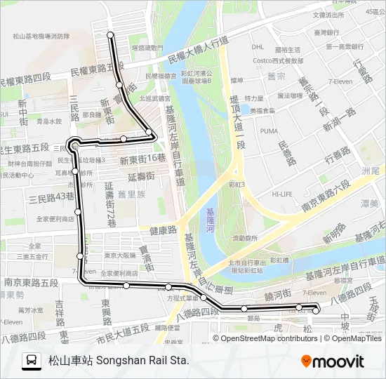 市民小巴18 Bus Line Map