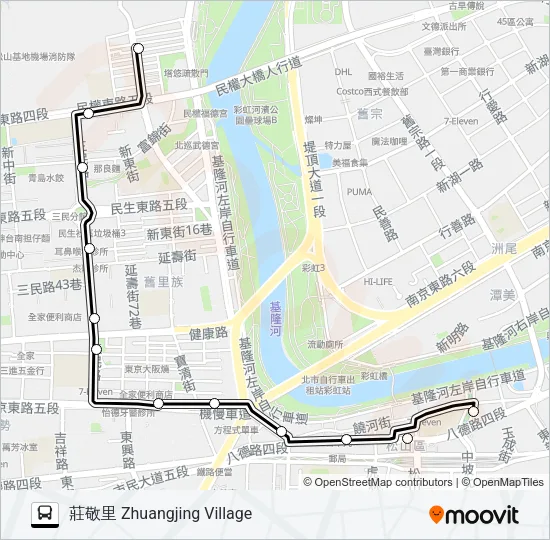 市民小巴18 Bus Line Map