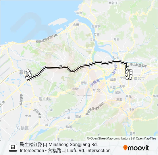 5203A Bus Line Map