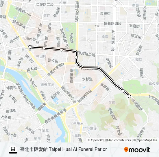 懷恩專車S34 Bus Line Map