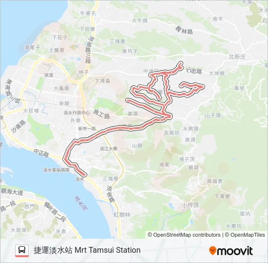 F102 Bus Line Map