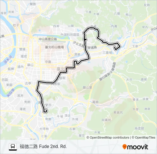 巴士284的線路圖