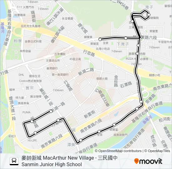 市民小巴10 Bus Line Map