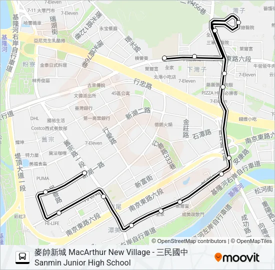 市民小巴10 Bus Line Map