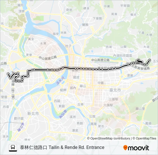 巴士617的線路圖