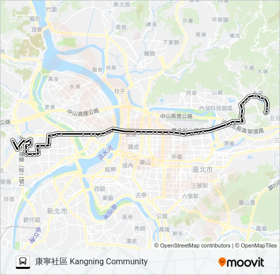 巴士617的線路圖