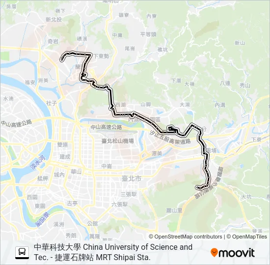 645副 Bus Line Map
