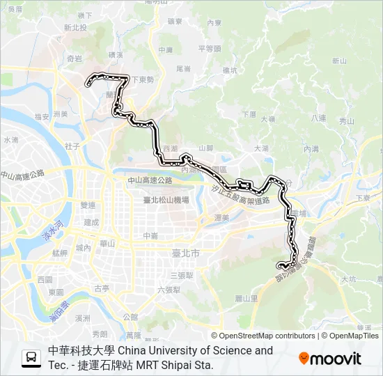 645副 Bus Line Map