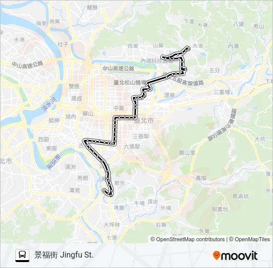 278 Bus Line Map