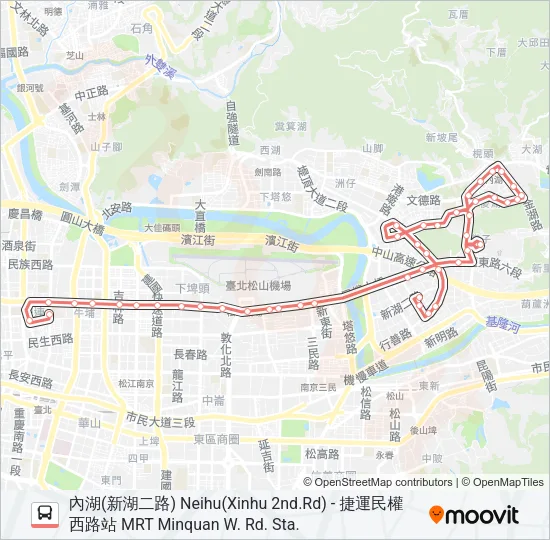 紅29 Bus Line Map