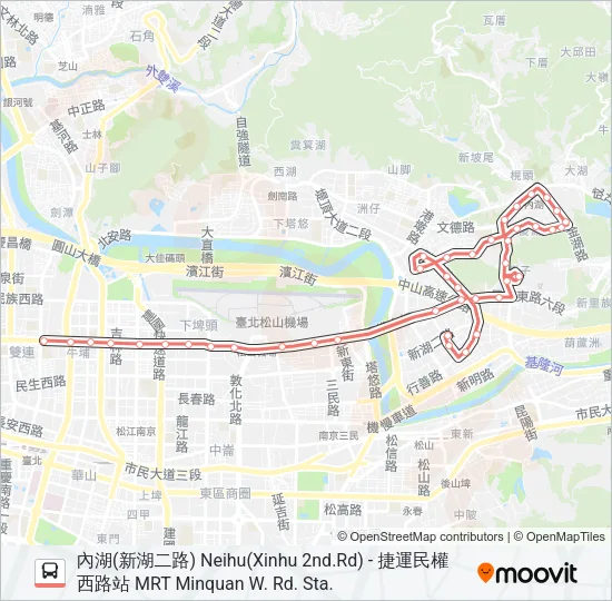 紅29 Bus Line Map