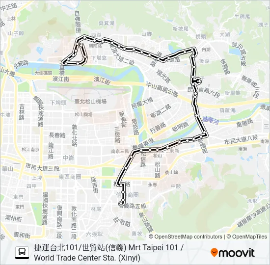 28 Bus Line Map