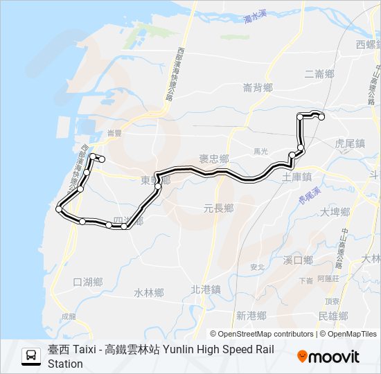 1666 bus Line Map