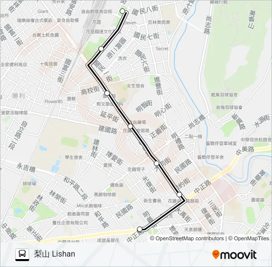 1141 Bus Line Map