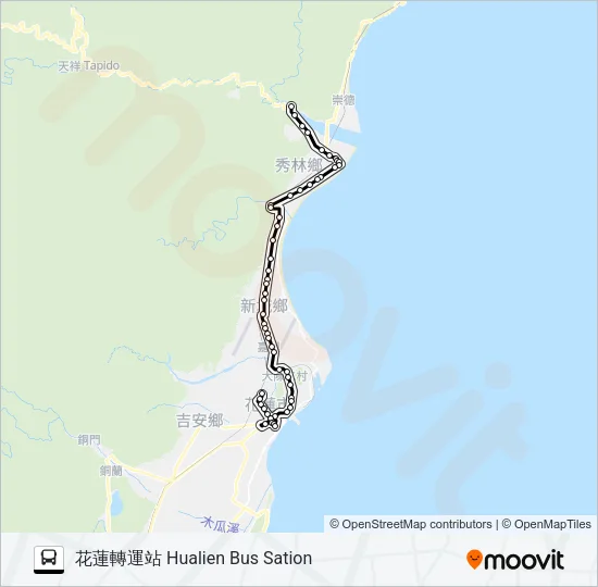 1141A Bus Line Map