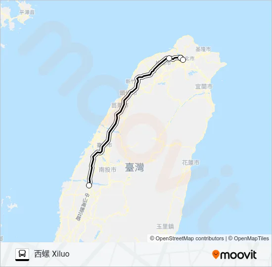 7000G Bus Line Map