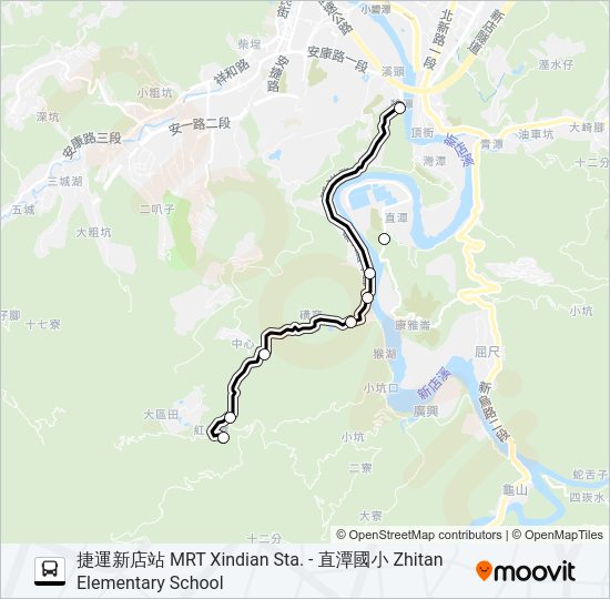 塗潭平日線第1班 Bus Line Map