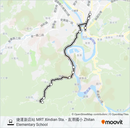 塗潭平日線第1班 Bus Line Map