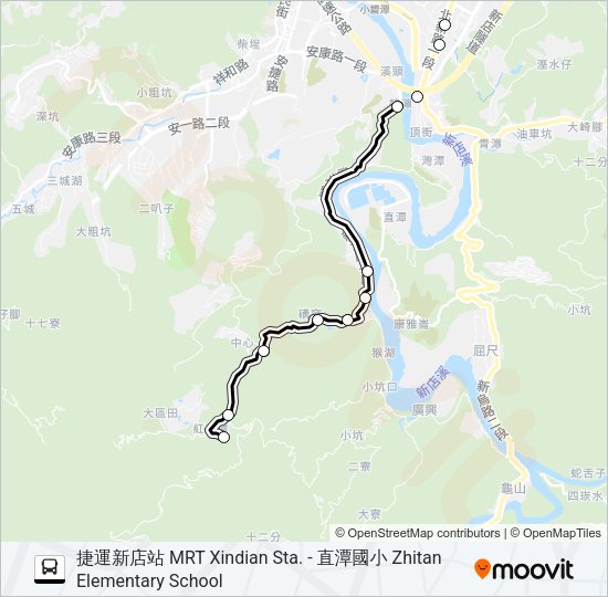 塗潭平日線第1班 Bus Line Map