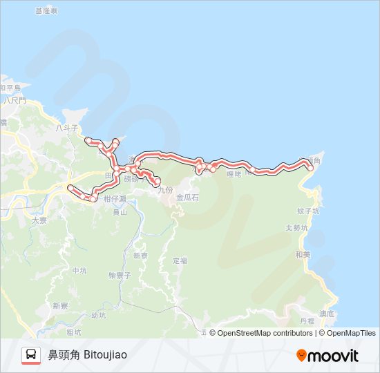 F805假日線龍安宮 Bus Line Map