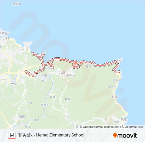 F805龍安宮 Bus Line Map