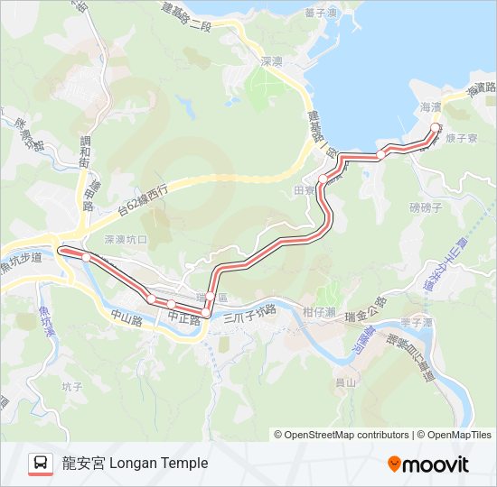 F806龍安宮 Bus Line Map