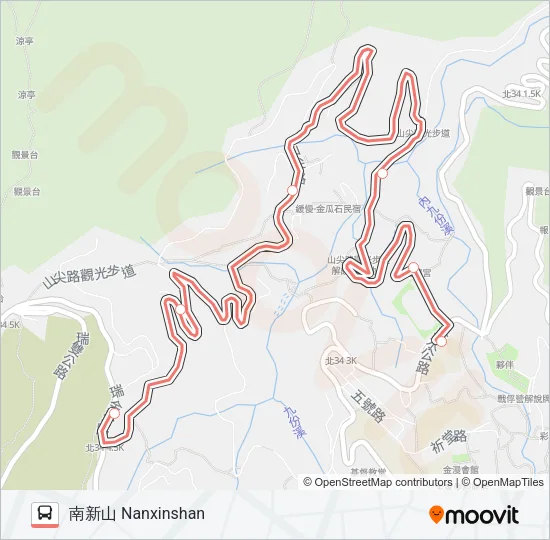 F802龍安宮 Bus Line Map