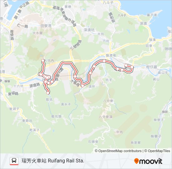 F801區民廣場 Bus Line Map