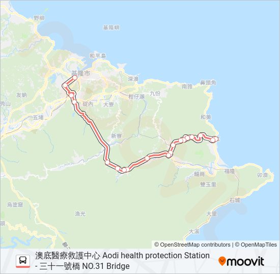 F816澳底醫療救護中心 bus Line Map