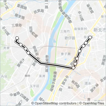 848臺北區監理所 Bus Line Map