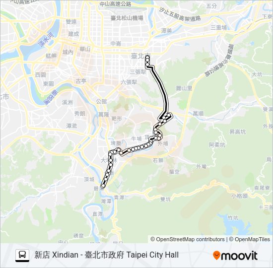 南環幹線調度站發車 Bus Line Map