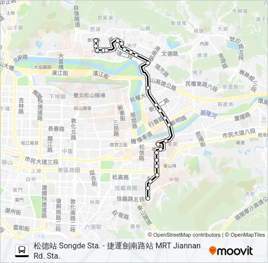 東環幹線 Bus Line Map