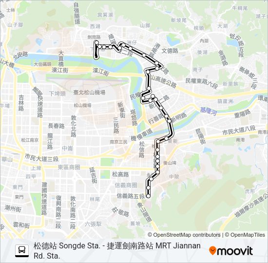 東環幹線 Bus Line Map