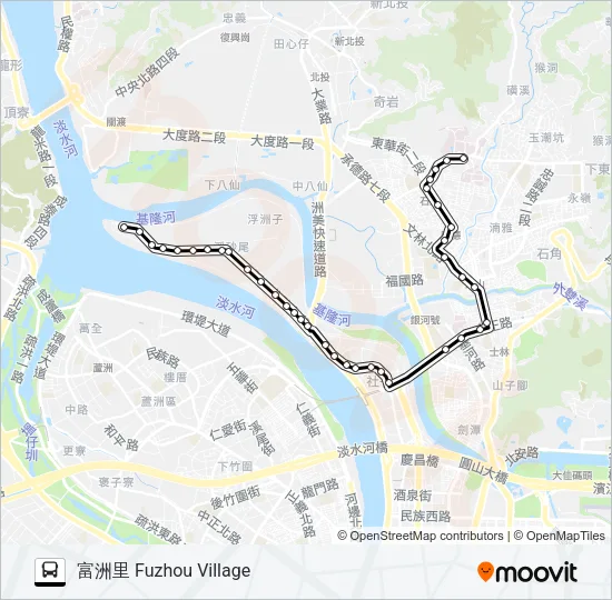536區 Bus Line Map