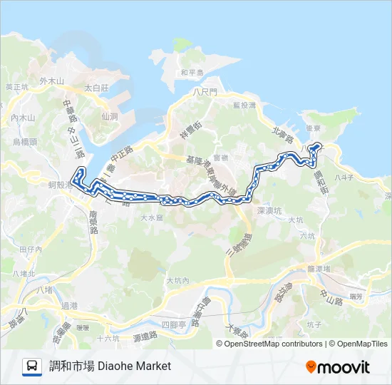 107 Bus Line Map