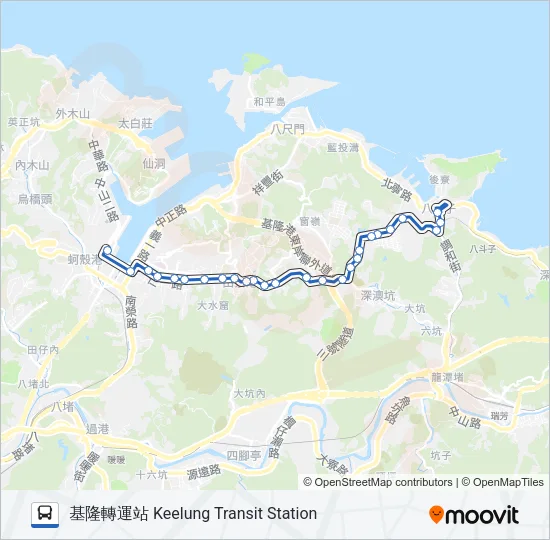 107 Bus Line Map