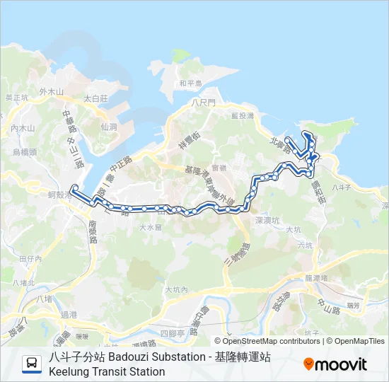 107 Bus Line Map